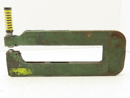 Unipunch 12A-1 Press Brake C Frame 9/32" Square Hole Punch 12" Throat 1" W