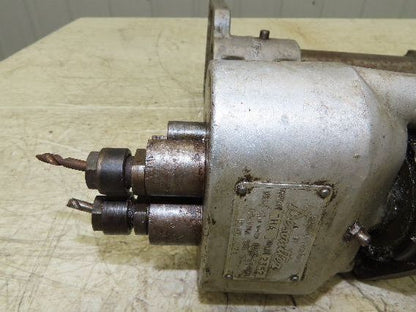 Desoutter AFD 5000 Pneumatic Auto Feed Drill Unit Double Drill Head Type THA