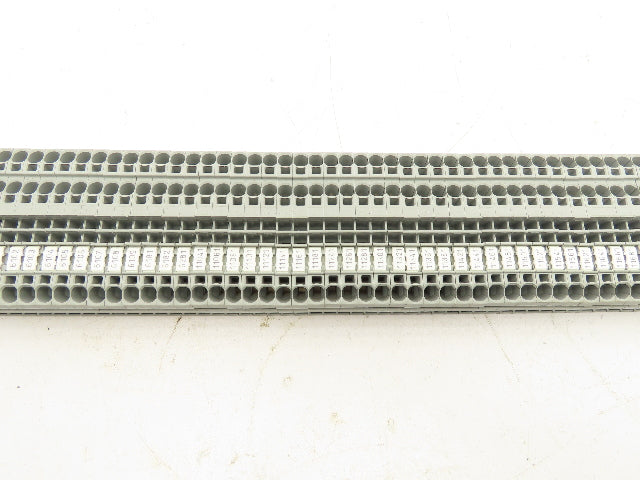 Waco 60947-7-1 DIN Rail Terminal Block 800V 4mm Lot of 90