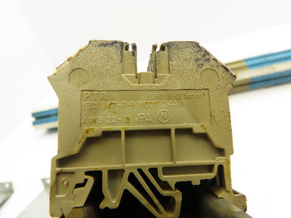 PTR 947-7-1 DIN Rail Terminal Block 24A 800V Lot of 180