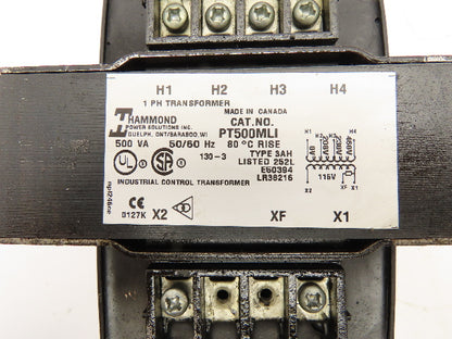 Hammond PT500MLI Industrial Control Transformer 1PH 230/460V 115V