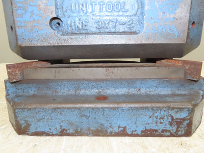Unipunch HNE 3X7-2 Press Brake Punch 4" Radius Corner Die 8-3/4" Open Height
