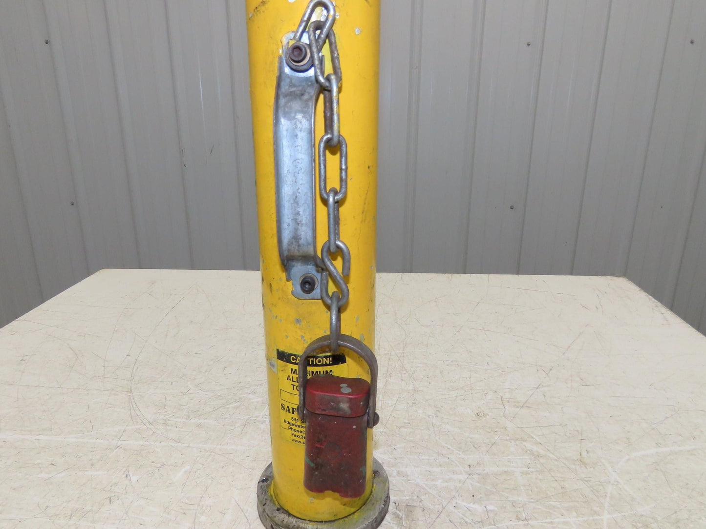 Saf-T-Block 75 Ton Adjustable Safety Block Press Brake Screw Bottle Jack 23-28"