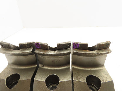 3-Jaw Lathe Chuck Jaws Set 2.75"W 3.5"L 4"H
