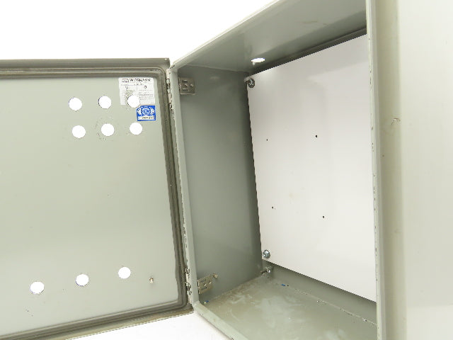 Wiegmann N412201608C Electrical Box Enclosure 20x16x8" Wall Mount Back Plate