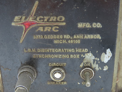 Electro Arc Metal Disintegrator LBH Head Tap Extractor 115V