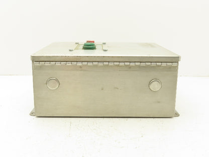 Hoffman A1412CHNFSS Stainless Steel Electrical Enclosure 14x12x6" Backplate