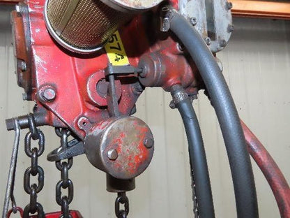 Chicago Pneumatic 1/4 Ton 500Lb Power Vane Air Chain Hoist 11' 6" Lift Pendant