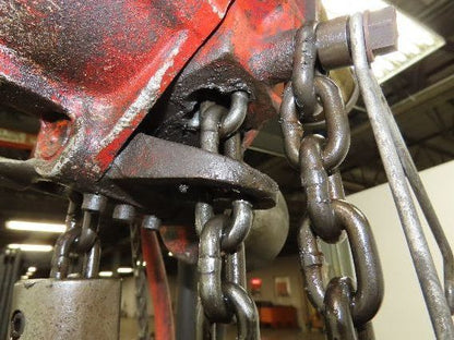 Chicago Pneumatic 1/4 Ton 500Lb Power Vane Air Chain Hoist 11' 6" Lift Pendant