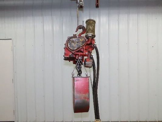 Chicago Pneumatic 1/4 Ton 500Lb Power Vane Air Chain Hoist 10' 3" Lift Pendant