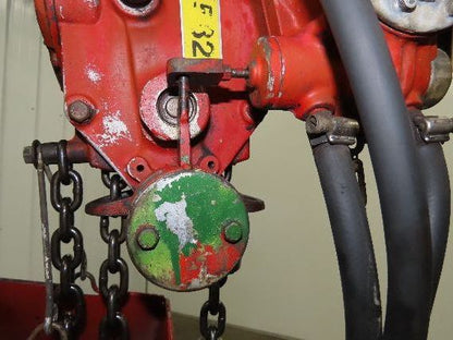 Chicago Pneumatic 1/4 Ton 500Lb Power Vane Air Chain Hoist 11' Lift w/Pendant