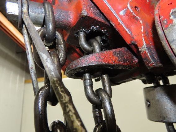 Chicago Pneumatic 1/4 Ton 500Lb Power Vane Air Chain Hoist 11' Lift w/Pendant