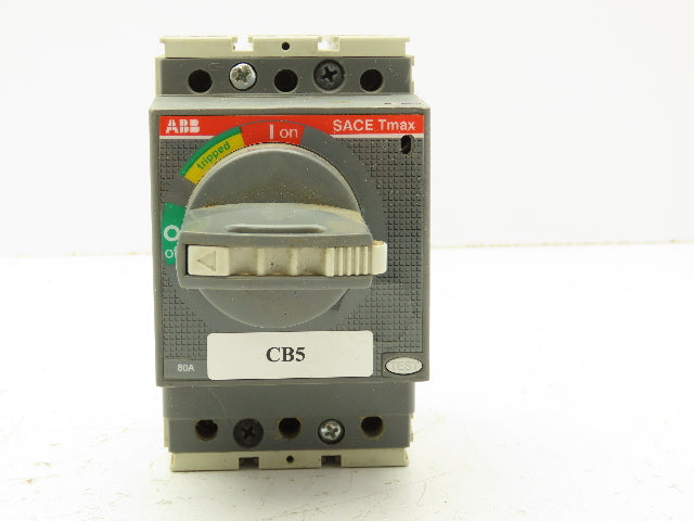 ABB Tmax T1N SACE Circuit Breaker 80A 3 Pole 600V