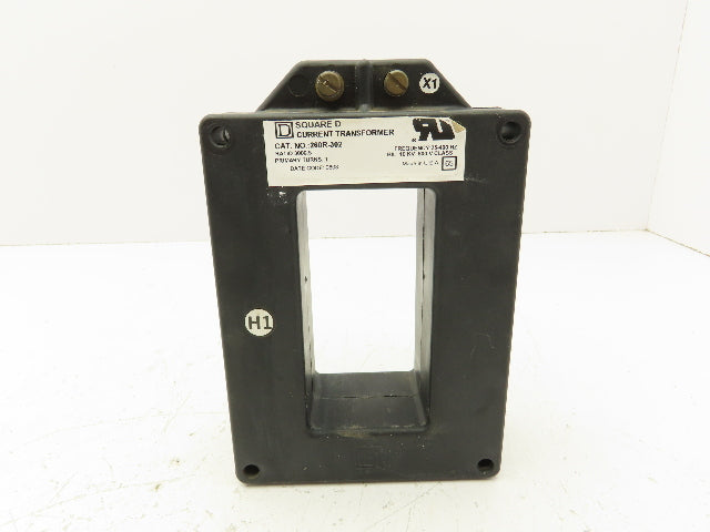 Square D 260R-302 Full Wave Current Transformer 3000:5 Ratio 600V 25-400Hz