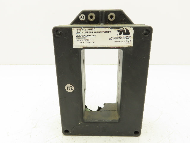 Square D 260R-302 Full Wave Current Transformer 3000:5 Ratio 600V 25-400Hz