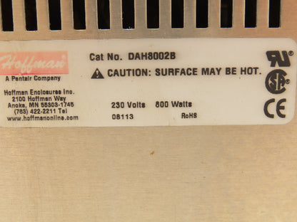 Hoffman DAH8002B Electrical Enclosure Heater 230V 800W