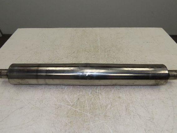 Belt Conveyor Crowned Take-Up/Tail Pulley Roller 4" Dia 28"L