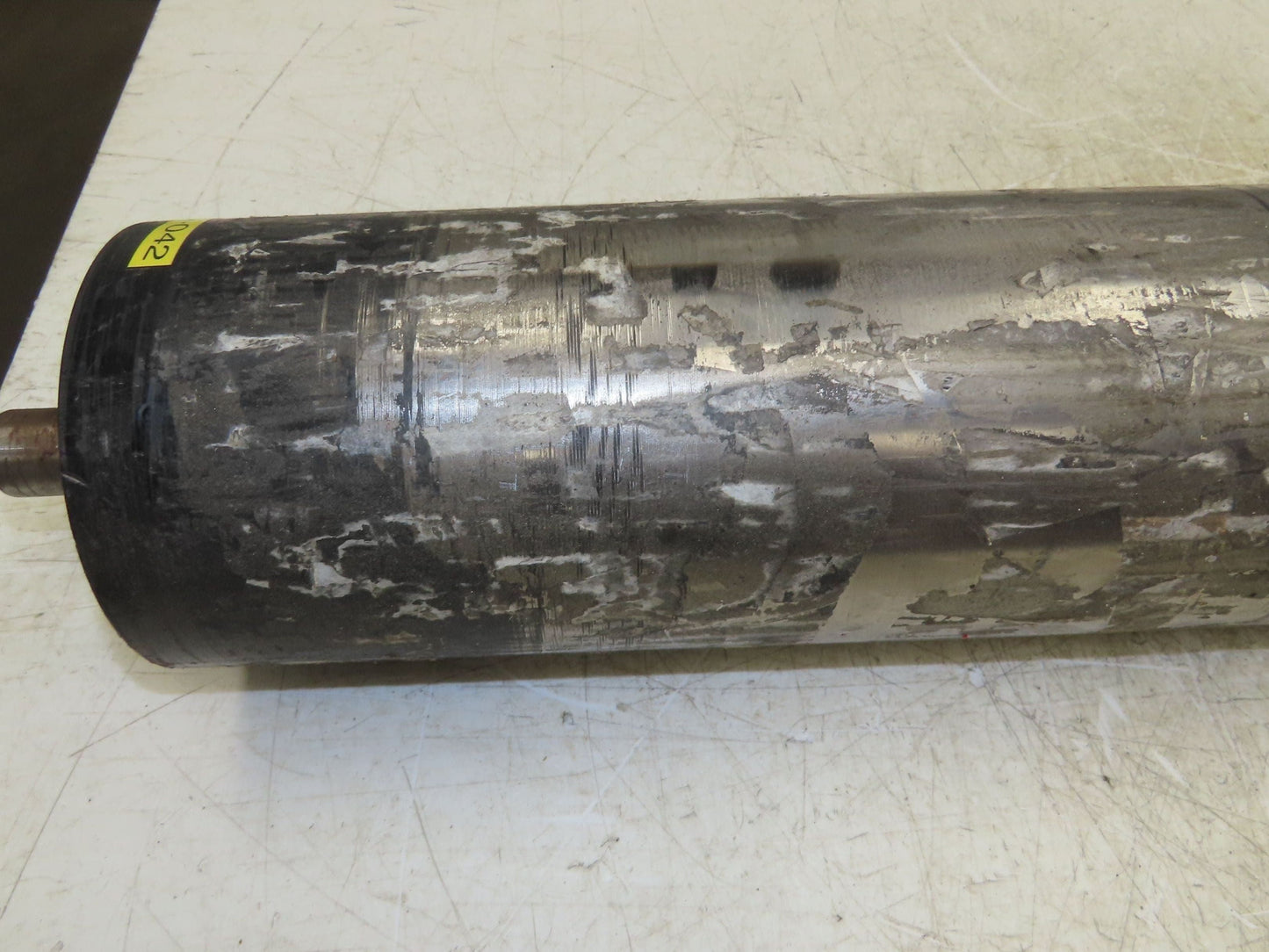Hytrol 42" Belt Conveyor Crowned Tail Pulley Roller 6" Dia 38.25"L