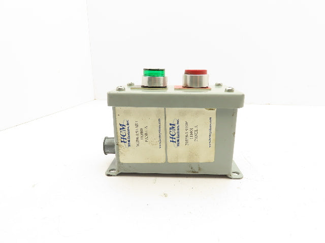 Rittal Electromate E7PBGM Pushbutton Box Enclosure Red and Illuminated Green