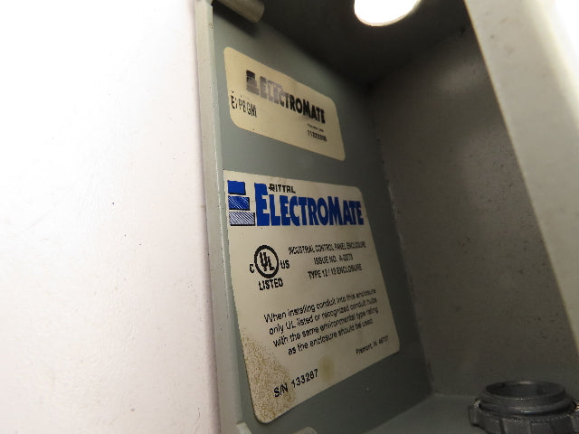 Rittal Electromate E7PBGM Pushbutton Box Enclosure Red and Illuminated Green
