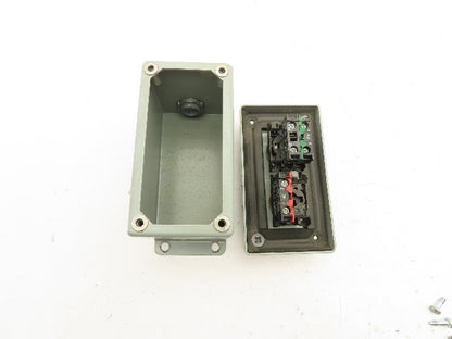 Rittal Electromate E7PBGM Pushbutton Box Enclosure Red and Illuminated Green