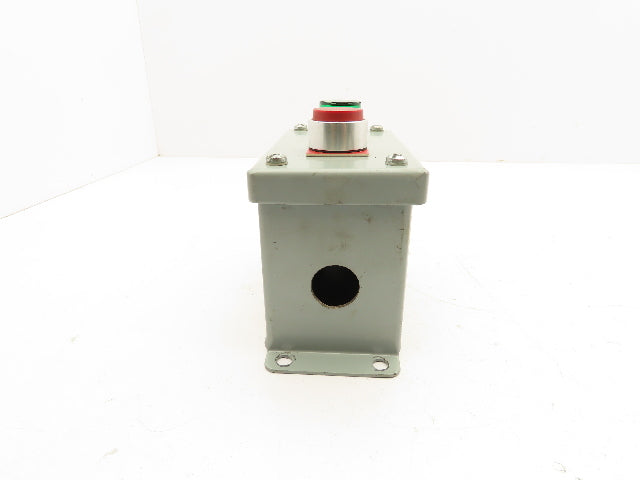 Rittal Electromate E7PBGM Pushbutton Box Enclosure Red and Illuminated Green
