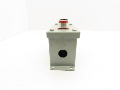 Rittal Electromate E7PBGM Pushbutton Box Enclosure Red and Illuminated Green