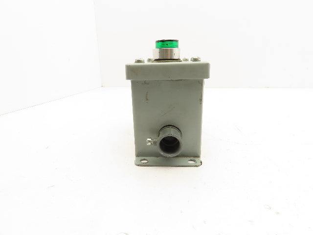 Rittal Electromate E7PBGM Pushbutton Box Enclosure Red and Illuminated Green