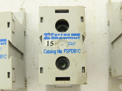 Ferraz Shawmut FSPDB1C Power Distribution Block 600V 175A Line 2/0-#14 Lot of 3