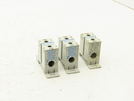 Ferraz Shawmut FSPDB1C Power Distribution Block 600V 175A Line 2/0-#14 Lot of 3
