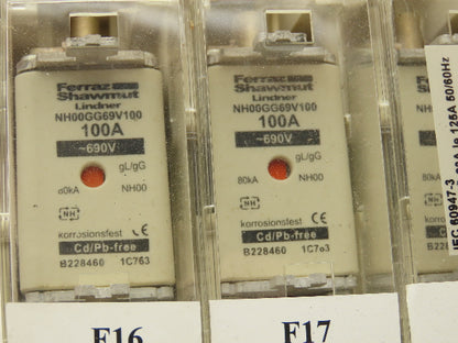 Socomec Combination Switch Fuseblock Disconnect Handle 125A 690V 100A Fuses
