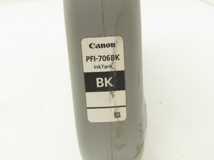 Cannon PFI-706BK Black Ink Tank Cartridge Lucia BK EXP 2017
