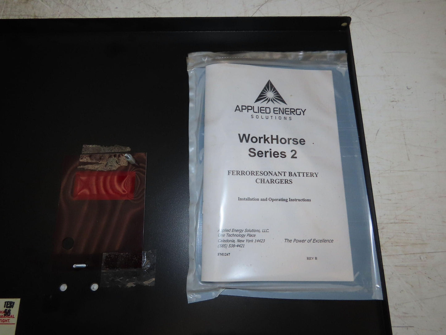 Applied Energy SA4533 WorkHorse Battery Charger Cover Panel Circuit Board