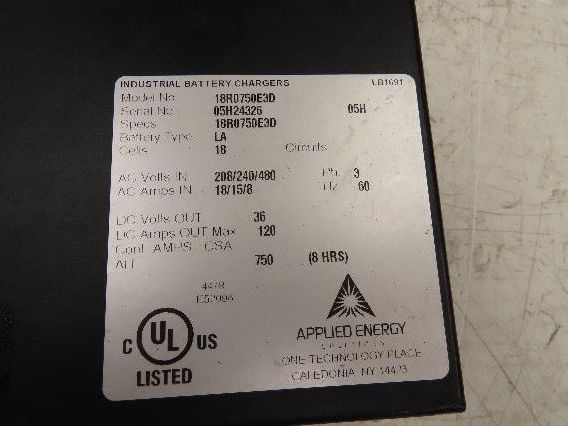 Applied Energy SA4533 WorkHorse Battery Charger Cover Panel Circuit Board