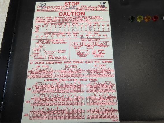 Applied Energy SA4533 WorkHorse Battery Charger Cover Panel Circuit Board