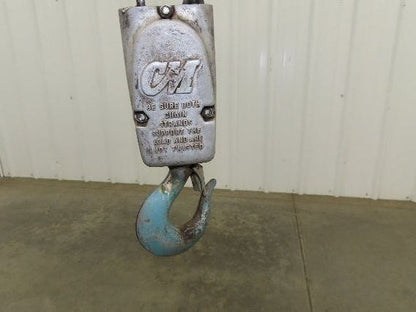 CM Lodestar RR Electric Chain Hoist 2 Ton 16 FPM 27' Lift  575 Volt 3PH