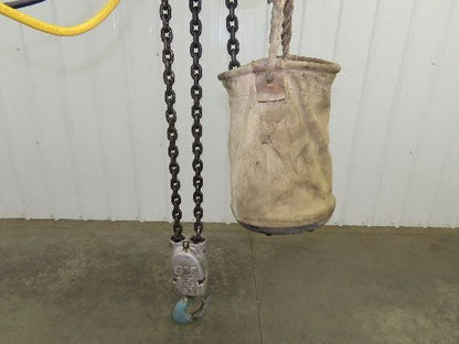 CM Lodestar RR Electric Chain Hoist 2 Ton 16 FPM 27' Lift  575 Volt 3PH