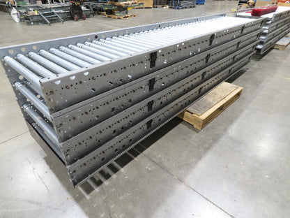 Hilmot 30"x 12' Motorized Roller Conveyor 24VDC Variable Speed Zones 27"BF