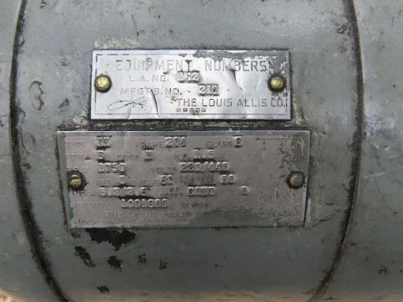 Vintage Horizonal Drill Head Unit Dual Spindles 1.5Hp Louis Allis 220/440V 3Ph