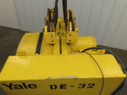 Yale KEL Electric Chain Hoist 1/2 Ton 16 FPM 9' Lift 110 Volt Manual Trolley