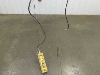 Yale KEL Electric Chain Hoist 1/2 Ton 16 FPM 9' Lift 110 Volt Manual Trolley