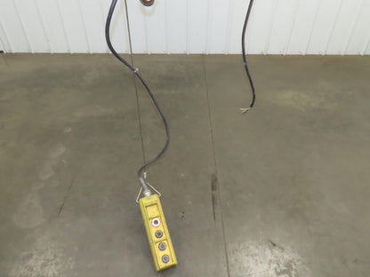 Yale KEL Electric Chain Hoist 1/2 Ton 16 FPM 9' Lift 110 Volt Manual Trolley