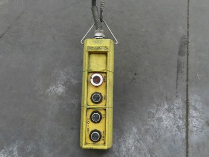 Yale KEL Electric Chain Hoist 1/2 Ton 16 FPM 9' Lift 110 Volt Manual Trolley