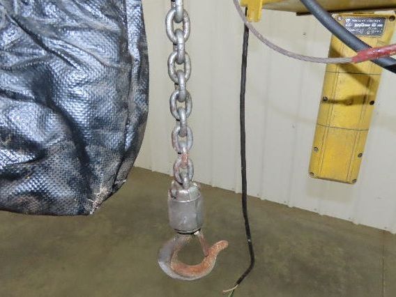 Yale KEL Electric Chain Hoist 1/2 Ton 16 FPM 9' Lift 110 Volt Manual Trolley