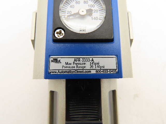 Nitra AFR-3333-A Pneumatic Filter Regulator 3/8" NPT