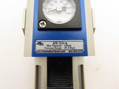 Nitra AFR-3333-A Pneumatic Filter Regulator 3/8" NPT
