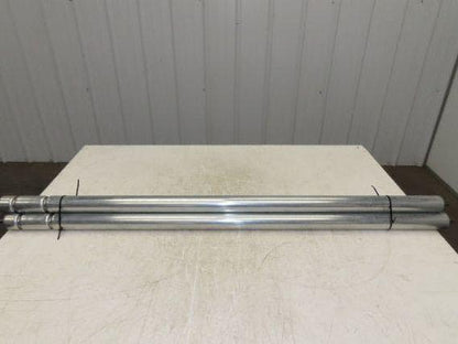 1.9" Conveyor Roller 50"BF Double Groove O-Ring Galvanized Steel  Lot of 3