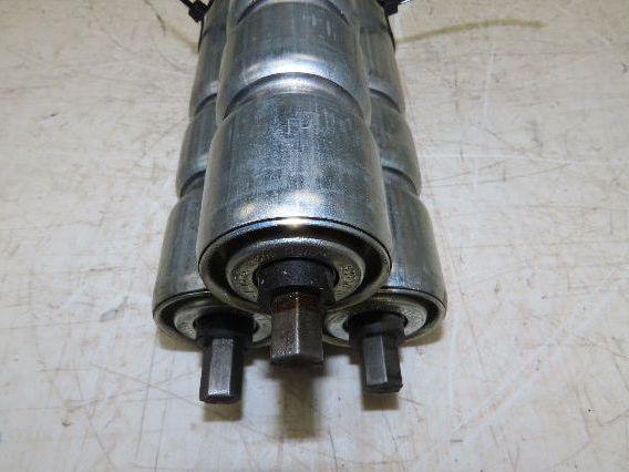 1.9" Conveyor Roller 35"BF Double Groove O-Ring Galvanized Steel  Lot of 3