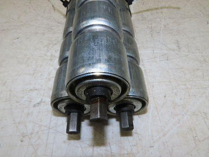 1.9" Conveyor Roller 35"BF Double Groove O-Ring Galvanized Steel  Lot of 3