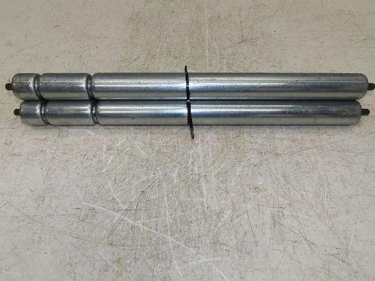 1.9" Conveyor Roller 25"BF Double Groove O-Ring Galvanized Steel  Lot of 3